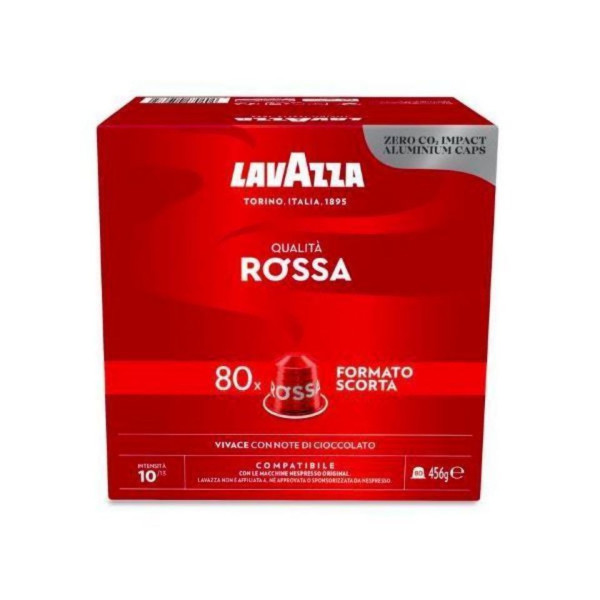 Lavazza Qualità Rossa | Capsula Nespresso | Confezione da 80 capsule