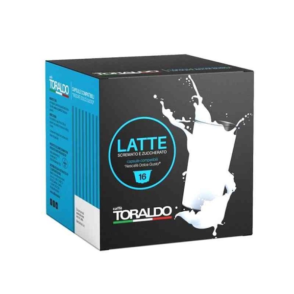 Toraldo Latte Scremato | Dolce Gusto | Confezione da 16 capsule