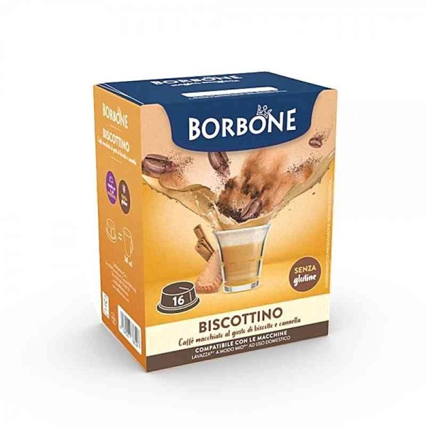 Borbone Cappuccino al Biscotto | A Modo Mio | Confezione da 16 capsule